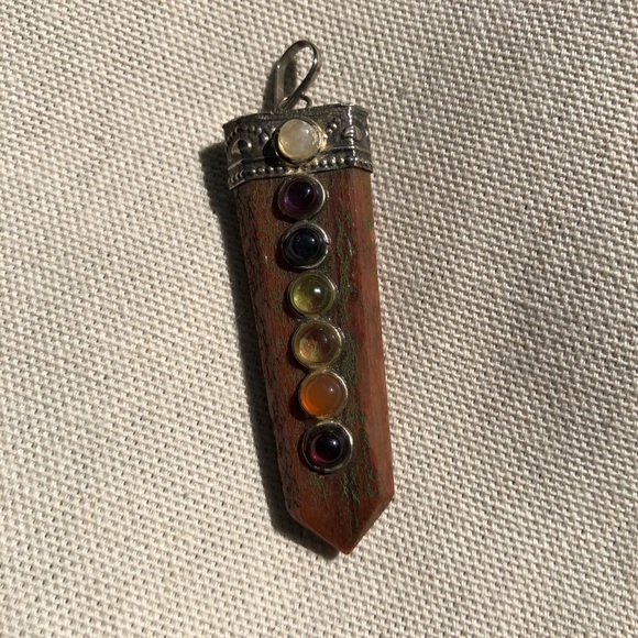 VTG Stone Amulet Pendant - Picture 1 of 3